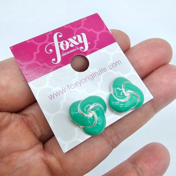 Women's Earrings Mint Green by Foxy Originals - Picture 10 of 12